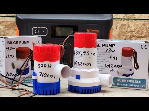 Bilge Pump Comparison Test: 1100GPH vs 1500GPH Real World Results.