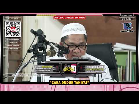 TAZKIRAH : Cara Duduk Tahiyat (Betulkah Gerak Jari Itu Wahabi?) - Ustaz Shamsuri Ahmad
