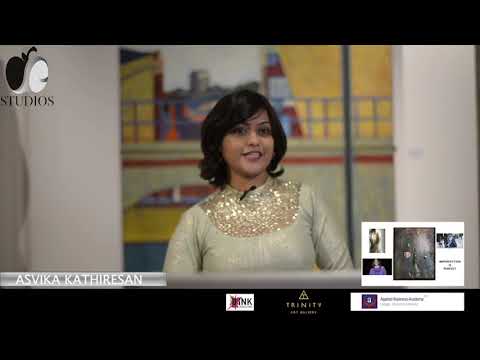 Asvika press talk from Adam and Alice STUDIOS during Evolution Fashion week at TRINITY ART GALLERY