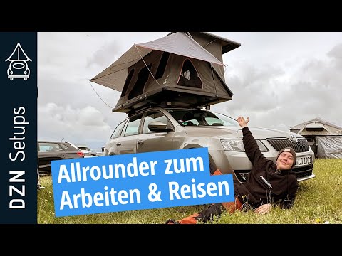 Allrounder zum Arbeiten und Reisen | DZN Setup: Octavia mit Oryx Solutions Dachzelt
