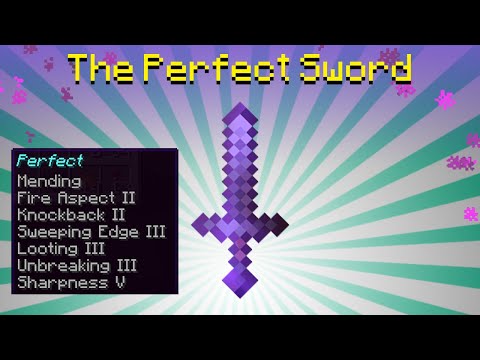 How to enchant a PERFECT Minecraft Sword - (7 enchantments)