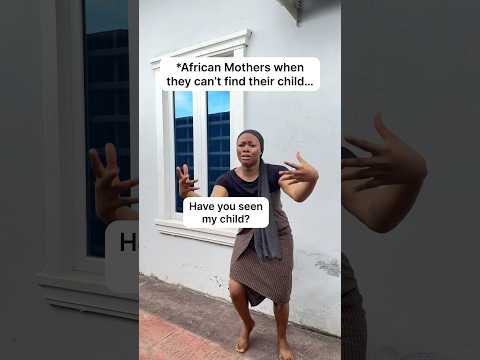 African Mothers when they can’t find their child VS when the child returns 🤲😂 #shorts