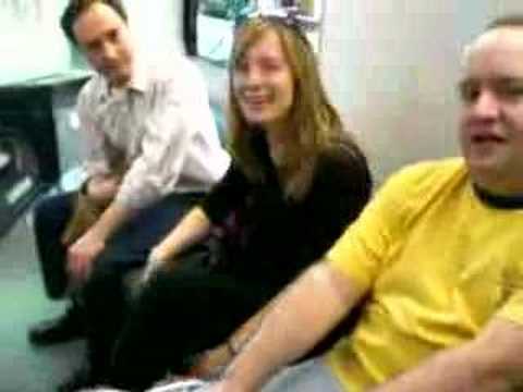 Hanging with the actors of the VISA spot I shot