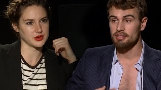 Theo James Strips & Shailene Woodley Talks Making Out - Insurgent Truth or Dare