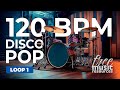 Disco Pop Drum Loop 120 BPM Practice Groove With Congas Full Kit Loop 1