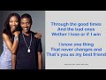 Best Friend - Brandy Tribute - Lyrics
