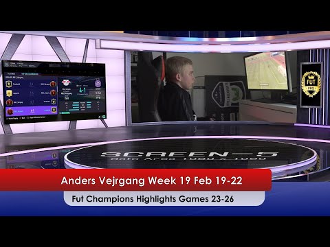 ⚽️ anders vejrgang ⚽️💥Highlights Games 23-26💥 🍻 FUT Champions WEEK 19 Feb 19-22🍻🔥 FIFA21 FUTPRO 🔥