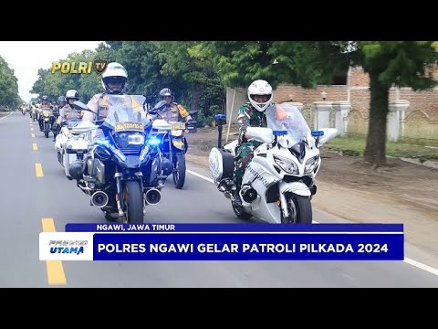 POLRES NGAWI DAN KODIM 0805 PATROLI PILKADA KONDUSIF