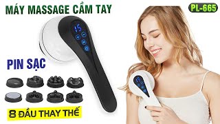 Video Máy massage cầm tay pin sạc Puli PL-665DC - 8 đầu