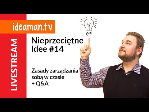 ZASADY ZARZĄDZANIA SOBĄ W CZASIE. NIEPRZECIĘTNE IDEE #14 + Q&A
