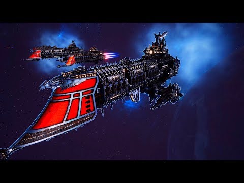 Imperial Navy vs Orks! - Massive Battle, Skirmish Gameplay, Battlefleet Gothic Armada 2