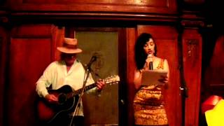 Gary Lucas accompanies Sadaf Ha spoken word improv @the Gershwin Hotel 10/16/12 NYC