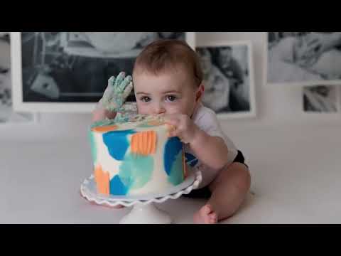 NICU Cake Smash Session -  Celebrate Baby's 1st Birthday After Long NICU Stay