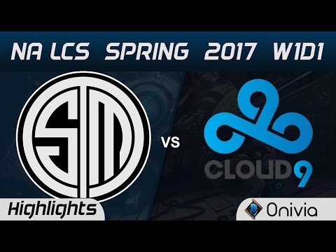 TSM vs C9 Highlights Game 2 NA LCS Spring 2017 W1D1 Team Solo Mid vs Cloud9