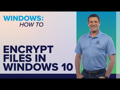 YouTube video about How to encrypt Microsoft Office files on Windows 10