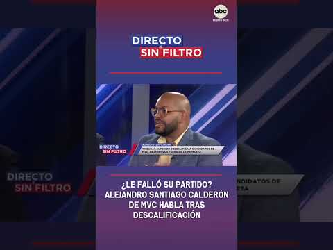 DySF: ¿Le falló su partido? Alejandro Santiago Calderón de MVC habla tras descalificación.