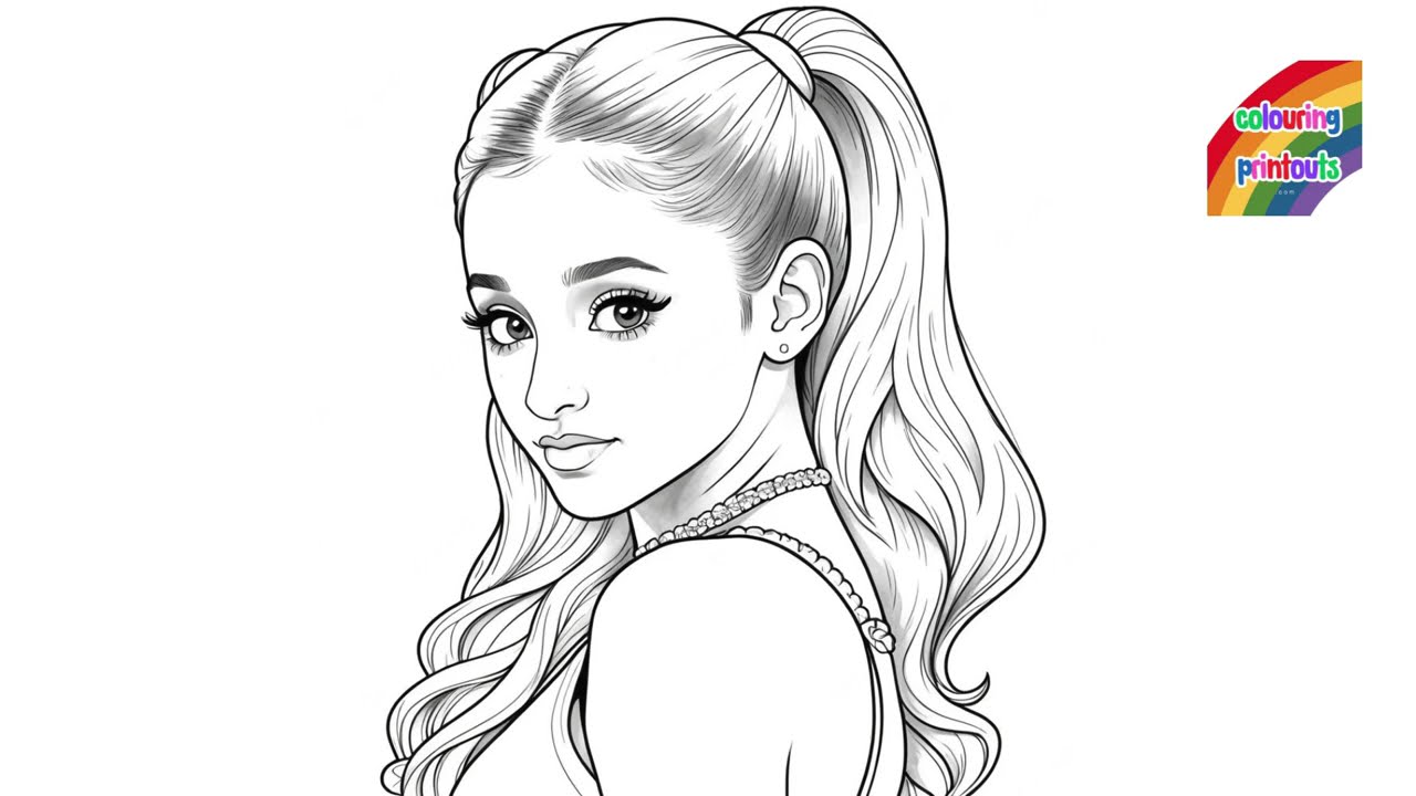 Printable Ariana Grande Coloring Pages