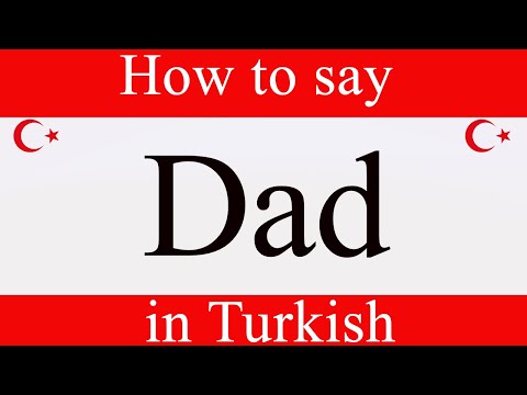 Learn Turkish & How To Say "Dad" in Turkish | Learn Turkish Language