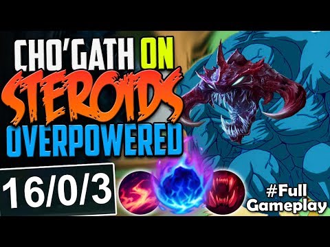 CHO'GATH ON STEROIDS | TOTALLY OVERPOWERED | Cho'Gath vs Wukong TOP RANKED SEASON 8 Gameplay