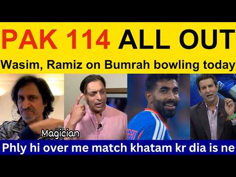 Pak Media crying on Bumrah, Pandya bowling PAK poor batting today vs IND | Ramiz Raja, Shoaib Akhtar