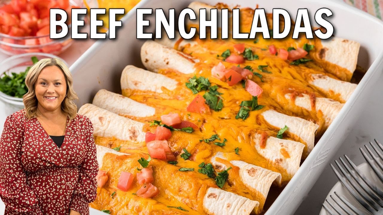 Super Easy Beef Enchiladas