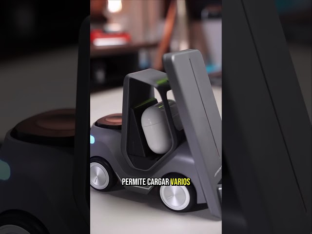 Vídeo relacionado con Cargador Inalámbrico 5 en 1, Estación de Carga Plegable con Reloj LED, Base de Carga para Móvil, Reloj Inteligente y Auriculares, Cargador sin Cable con Adaptador