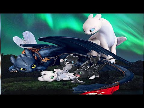 Toothless Family [Light Fury,Night Lights] Max Level 150 Titan Mode - Dragons:Rise of Berk