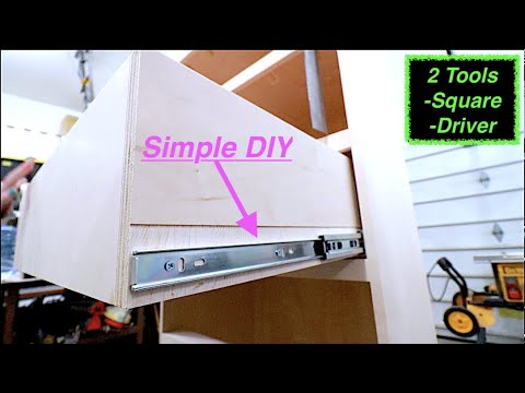 Install drawer slides without a jig