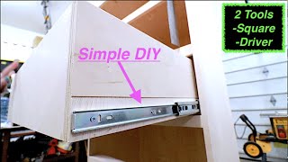 Install drawer slides without a jig
