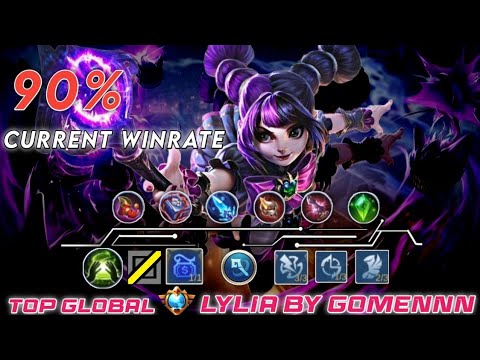 LYLIA SUPREME NO.1 WINRATE 90% CRAZY MAGE By GOMANN  TOP GLOBAL - MOBILE LEGENDS