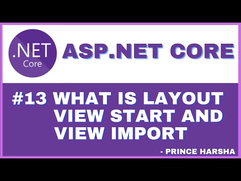 13 ASP NET Core MVC tutorial Layout View Start View Import