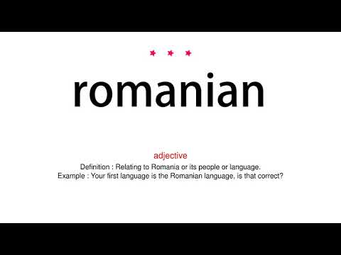 How to pronounce romanian - Vocab Today