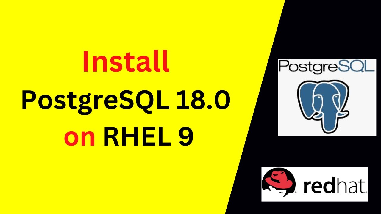 Install PostgreSQL 18 on RHEL(Redhat) 9 Like a Pro! 💻 Full Setup & Configuration Guide (2025)