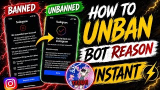 🚨 Suspended Account Bot Reason? Instant Unban Method! 🔥 #Unban #Suspen