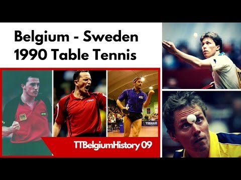 1990 Belgium - Sweden Table Tennis Team | TTBelgiumHistory10