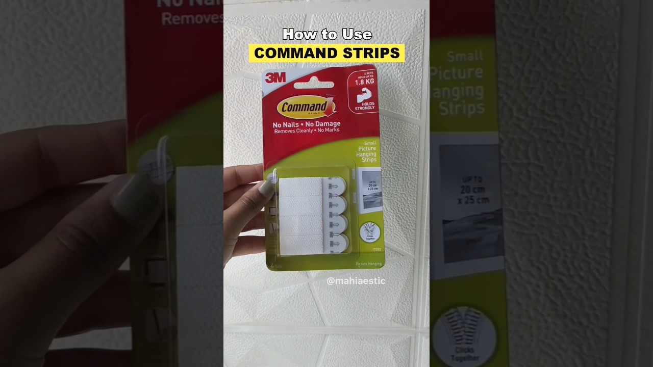 Command Strips How to Apply & Remove | Step by Step Tutorial✨