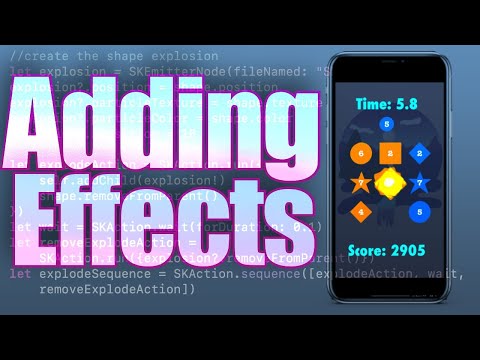Using SpriteKit Particle Emitters to Make Shapes Explode | Learning Xcode GameDev