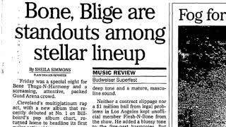 Bone Thugs, Mary J Blige Concert Article (August 31, 1997)