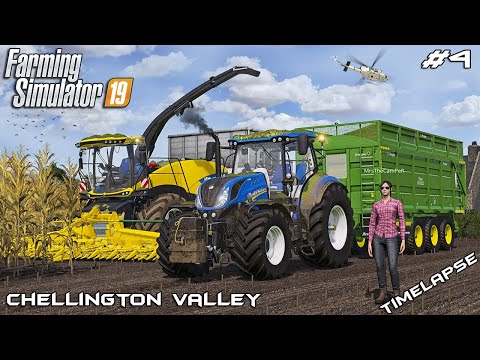 Maize silage harvest with MrsTheCamPeR | Chellington Valley | Farming Simulator 19 | Episode 4