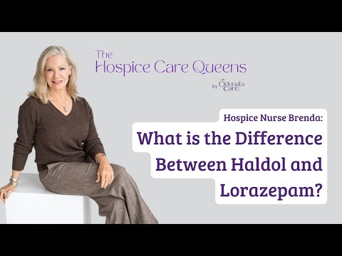 What is the difference between Haldol and Lorazepam?