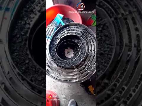 Small size rubber ring vibrating bowl sorting machine running video