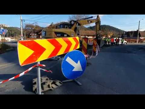 Lucrari amenajare sens giratoriu DN 73 Rasnov