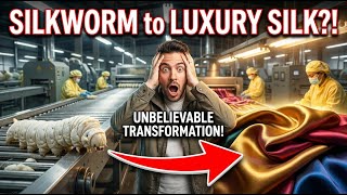 Inside the US Silk Production Factory | From Silkworm Cocoon to Luxury Silk Fabric (Full Process)