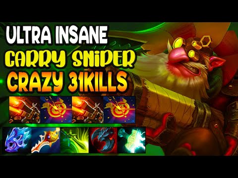 Sniper - ULTRA INSANE CARRY - CRAZY 31 KILLS - INTENSE TEAM FIGHT - DOTA 2 GAMEPLAY