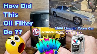 STP Oil Filter S2XL Cut Open / Used From A 2006 Lincoln Town Car