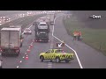 Forse vertraging op A1 bij Holten door kapotte vrachtwagen
