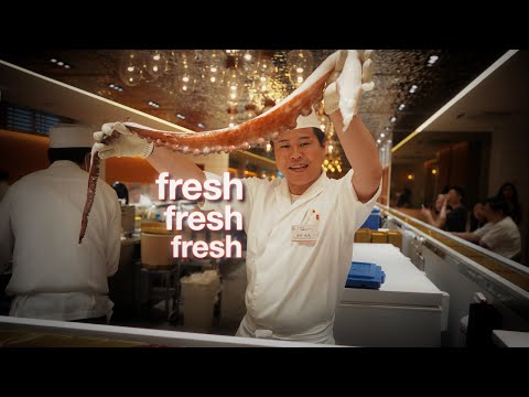 Michelin Star brand's conveyor belt sushi in Tokyo