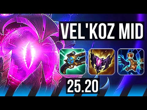 VEL'KOZ vs SYNDRA (MID) | 6 solo kills, Legendary | EUW Diamond | 25.20