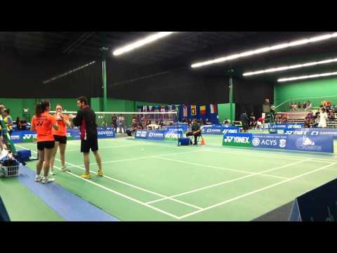 Semifinal   WD   G1   Ouaqouaq Bergeron, Savard CAN vs Pereira, Vicente BRA   2013 Yonex USA Interna