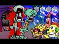Friday Night Funkin But SQUIDWARD IS THE NEW TRICKY FNF Mods 45